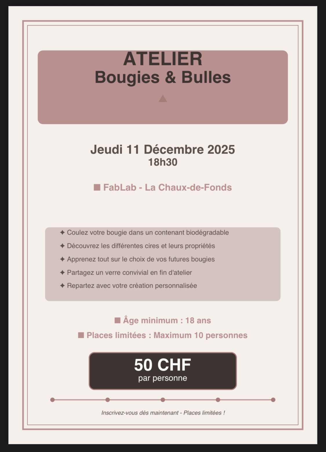 🕯️Bougie Atelier Invité